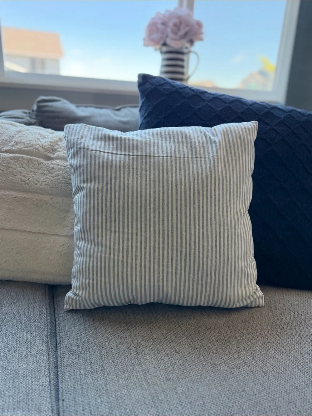 Stratford Outdoor Bless This Nest Throw Pillow 16x16 Farmhouse Cottage Decor